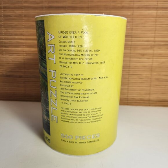 Claud Monet Water Lilies The Metropolitan Museum Of Art Puzzle New Vintage - Picture 2 of 7